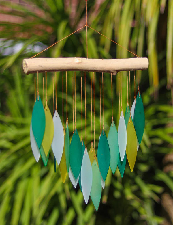 Glass wind chimes