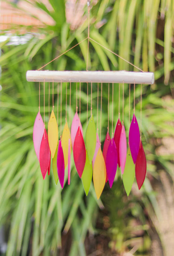 Glass wind chimes
