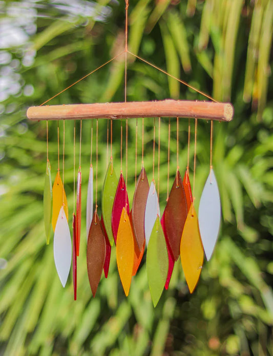 Glass wind chimes