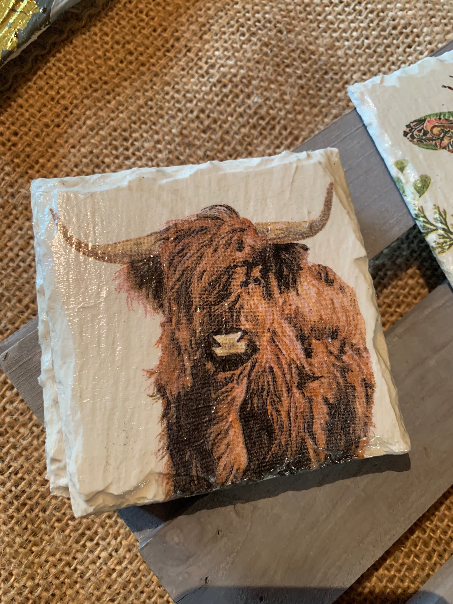 Slate coaster