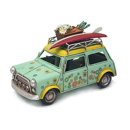 25cm, Vintage Car Floral