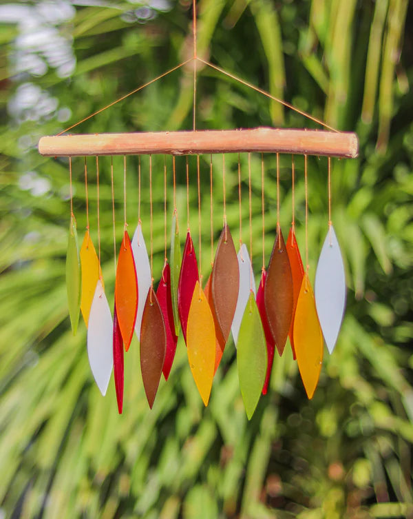 Glass wind chimes