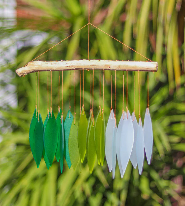 Glass wind chimes